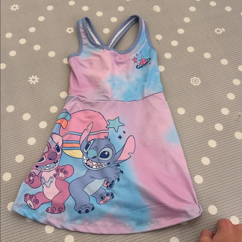 PatPat Kids Casual Dress - Blue and Pink